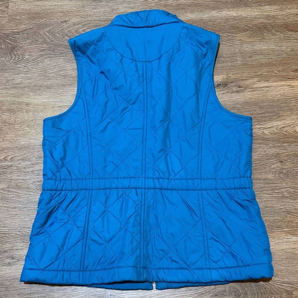 Talbots Diamond Quilted Fleece Lined Vest - Picture 7 of 7